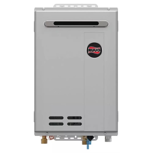 Rheem RTG Series 199 MBH Outdoor Non-Condensing Propane Gas Tankless Water Heater Grey RUTG-95XLP-3 - main
